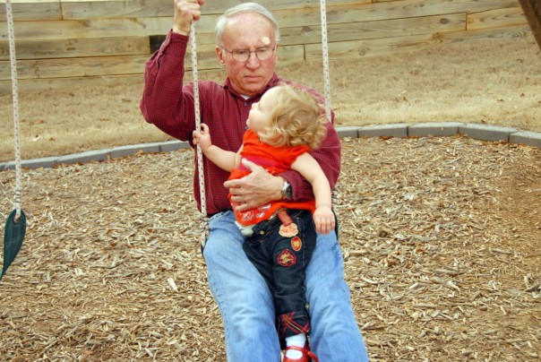 Swingin' with grandpa
