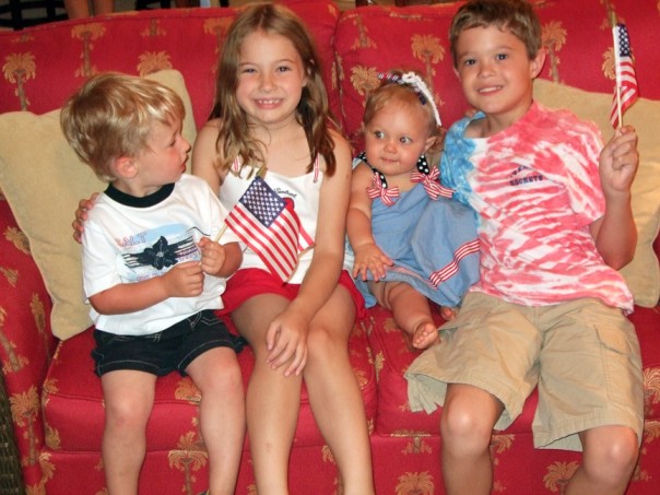 The cousins on 4th of July