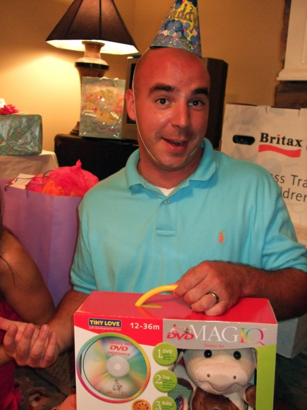 Dan excited about Emma Kate's gift to Brittain
