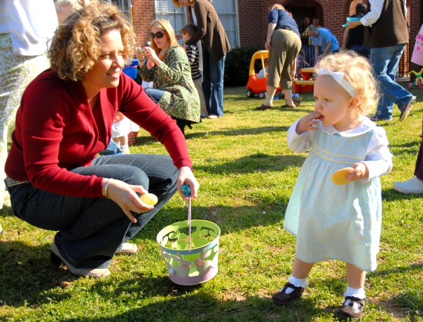 EK's first Easter egg hunt!