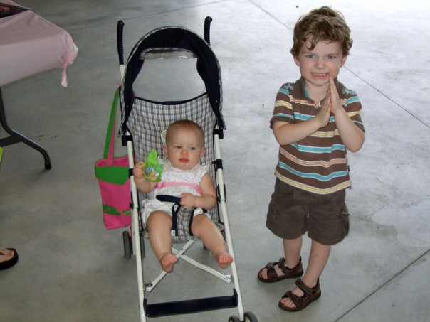 Morgan and big brother Harrison