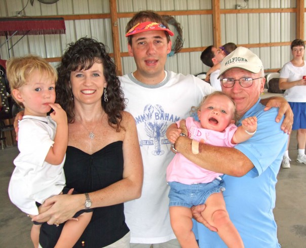 Jadon, Donette, Jay, Grandpa, and EK