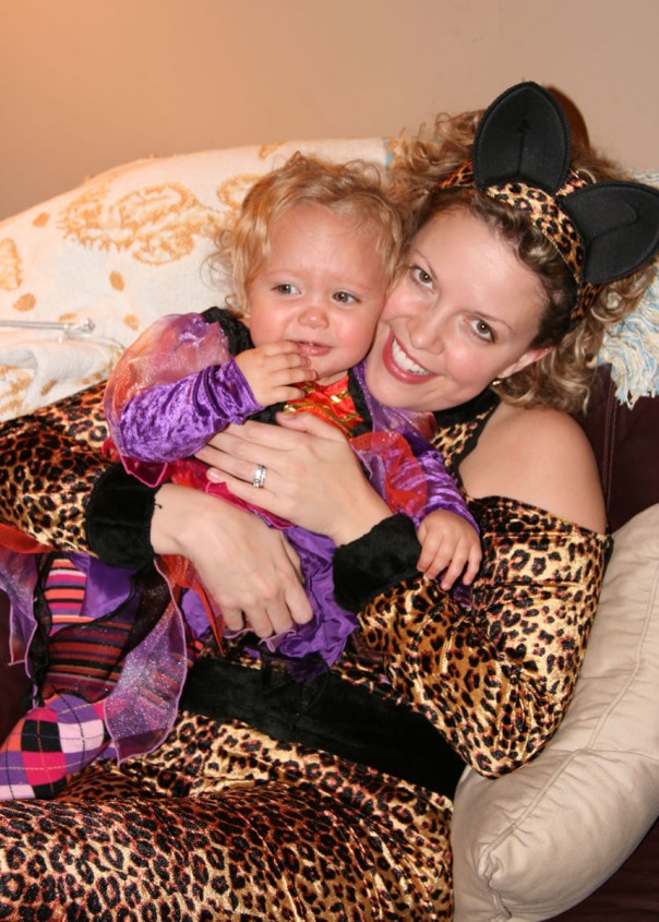 Leopard (Mommy) and the little witch (EK)