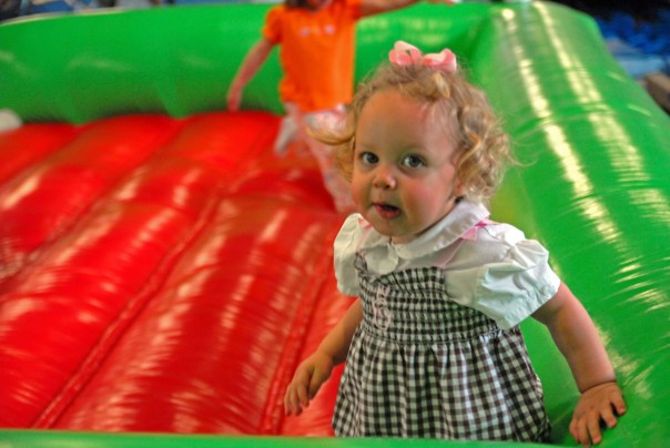 Emma Kate loved the blowup jumping rink!