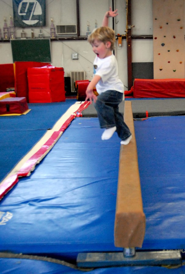 Jadon showing his dad how it's done