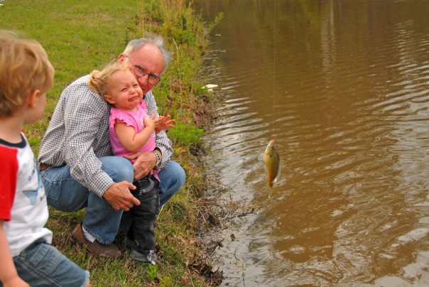 We didn't expect Emma Kate to get so upset about a fish getting caught