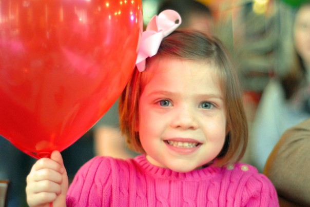 Megan and her balloon