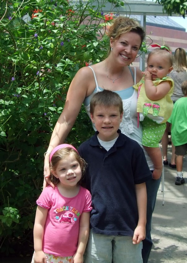 Megan, Jake, Mommy, and Emma Kate