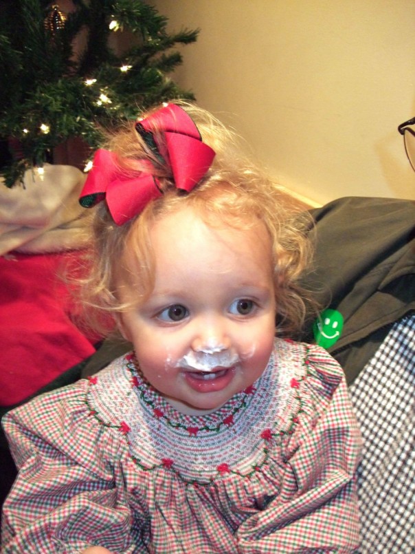 Enjoying Grandpa's Starbucks