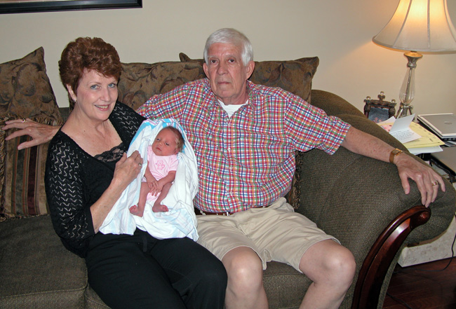 Sitting with Papaw & Nana Oran