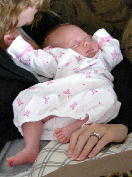 taking a nap with mommy